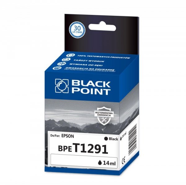 Black Point tusz BPET1291 zastępuje Epson T1291, czarny