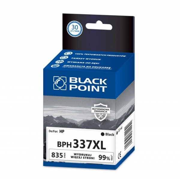 Black Point tusz BPH337XL zastępuje HP C9364EE, czarny