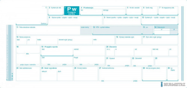 381-8 PW jednopozycyjne przyjęcie wyrobu MICHALCZYK I PROKOP (X)