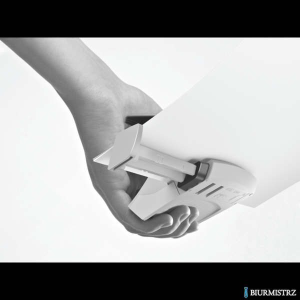 Dziurkacz mini LEITZ WOW metalowy perłowy biały 50601001