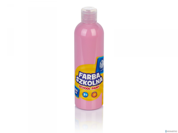 Farba szkolna Astra 250 ml - różowa jasna, 301217024 (X)