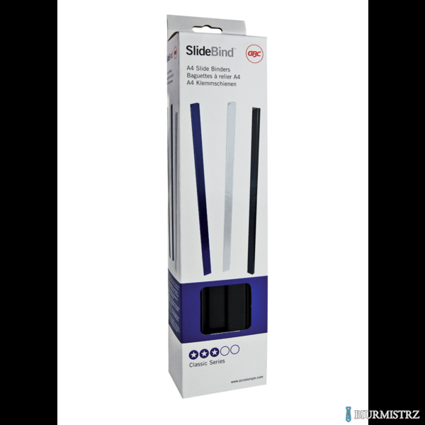 Grzbiety wsuwane GBC, A4, 10 mm, czarne , 25 szt., 46010E