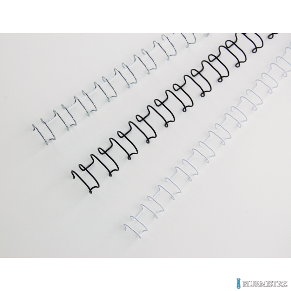 Grzbiety drutowe GBC A4 21L 8mm SLV (100szt) IB160639