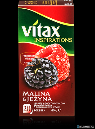 Herbata VITAX INSPIRATIONS MALINA&JEŻYNA 20t*2g zawieszka