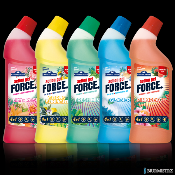 General Fresh Żel do WC ACTION FORCE Brzoskwiniowy1000 ml