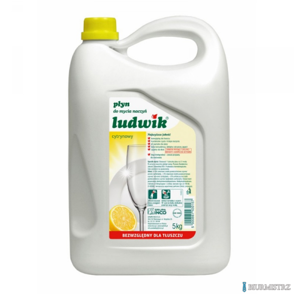 LUDWIK Płyn do naczyń 5L cytrynowy  30167