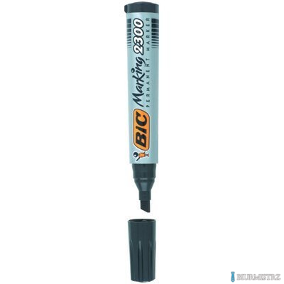 Marker permanentny BIC 2300 Ecolutions czarny ścięta końcówka, 8209263