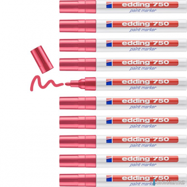 Marker lakierowy 2-4mm 750 czerwony EDDING końcówka okrągła