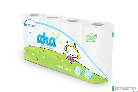 Papier toaletowy AHA SMART (8rolek) biały