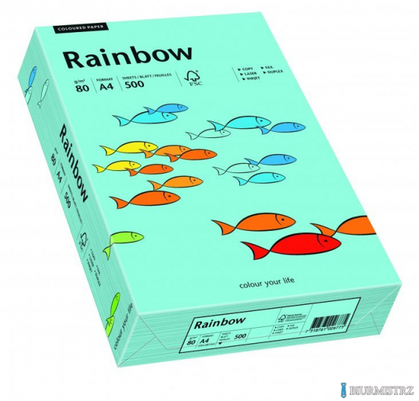 Papier xero kolorowy RAINBOW morski R84 88042717