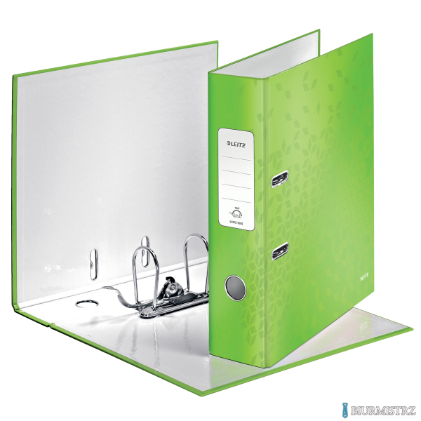 Segregator z mechanizmem WOW Leitz 180, A4/80mm, zielony 10050054