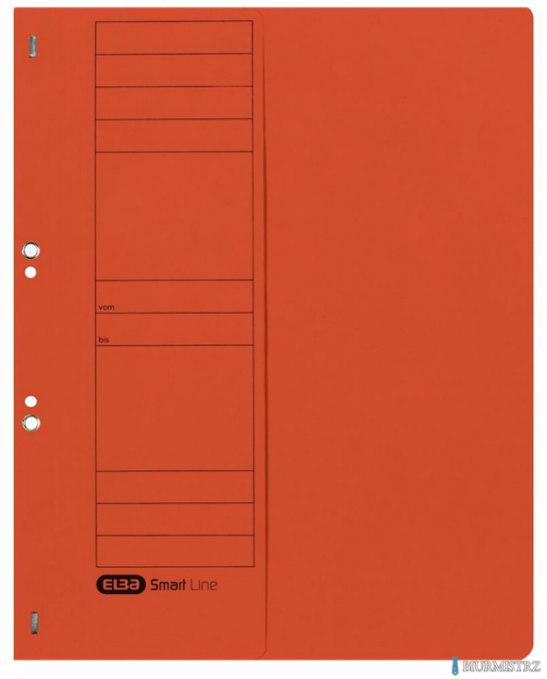 Skoroszyt kartonowy ELBA 1/2 A4, oczkowy, pomarańczowy, 100551881