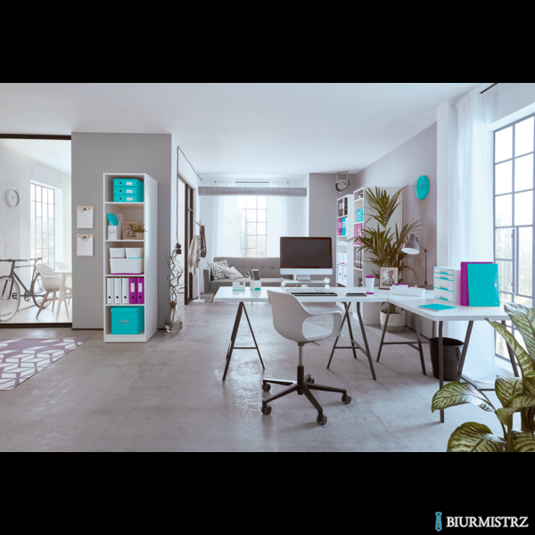 Skoroszyt kartonowy WOW turkusowy 30010051 LEITZ