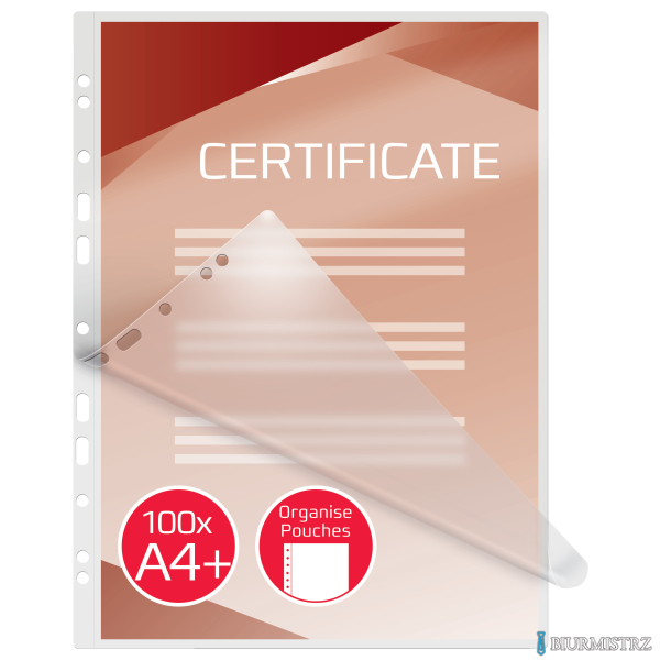 Folie do laminacji GBC Organise, 75 mic., A4, przezroczyste , 100 szt. 41664E