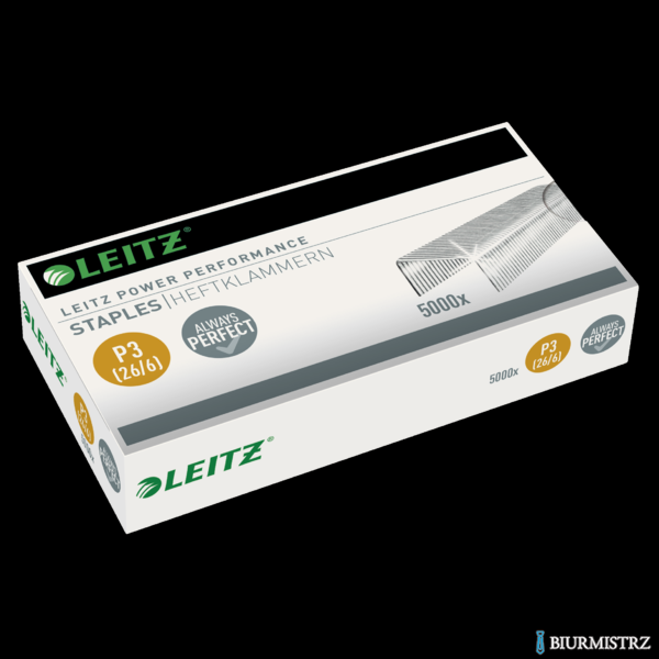 Zszywki Leitz galwanizowane, 26/6 5000 szt. 55721000