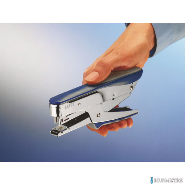 Zszywacz nożycowy metaliczny niebieski (No 10) 15 kartek 55450033 LEITZ
