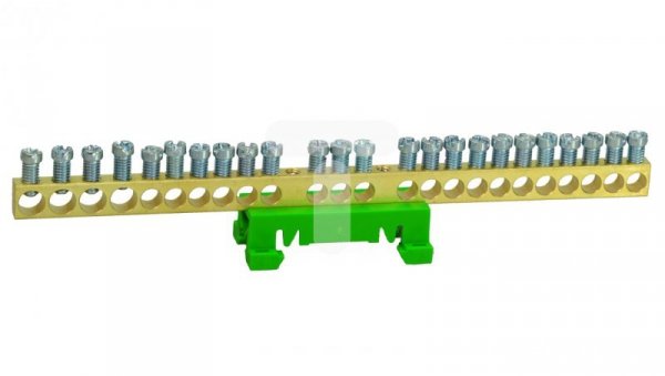 PE24 kolor zielony 24x16mm2 Listwa zaciskowa uziemiająca MAD0024G15