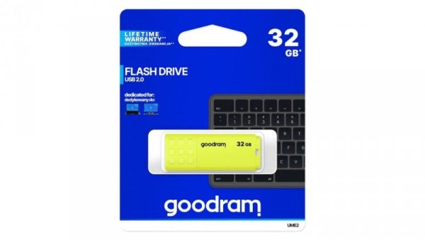 Pendrive GoodRam UME2 UME2-0320Y0R11 (32GB USB 2.0 kolor żółty)