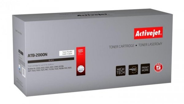 Toner Activejet ATB-2000N (zamiennik Brother TN-2000/TN-2005 Supreme 2500 stron czarny)