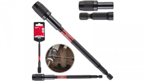 Uchwyt magnetyczny do bitów 1/4 HEX 152mm SHOCKWAVE MILWAUKEE