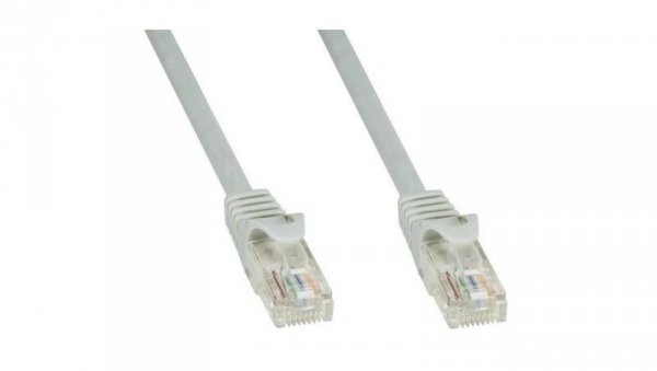 Patch cord Cat6 UTP 2m szary CCA