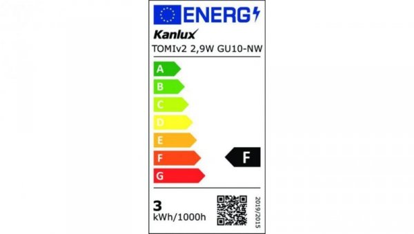 Żarówka LED GU10 TOMIv2 2,9W GU10-NW 295lm 4000K barwa neutralna 34964