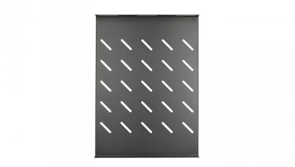 Półka 19, 472x352mm, mocowana punktowo, do szaf o głębokości 600mm Extralink 1U 350mm Czarna