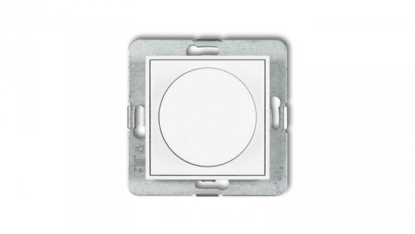 ICON Mechanizm elektronicznego regulatora oświetlenia przyciskowo-obrotowego do lamp LED biały mat 25IRO-2