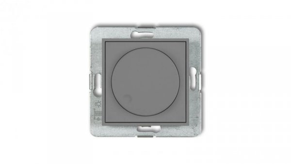 ICON Mechanizm elektronicznego regulatora oświetlenia przyciskowo-obrotowego do lamp LED szary mat 27IRO-2