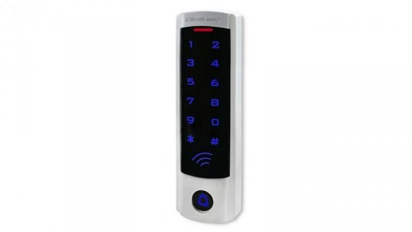 Qoltec Zamek szyfrowy DIONE z czytnikiem RFID kod karta brelok dzwonek IP68 EM slim