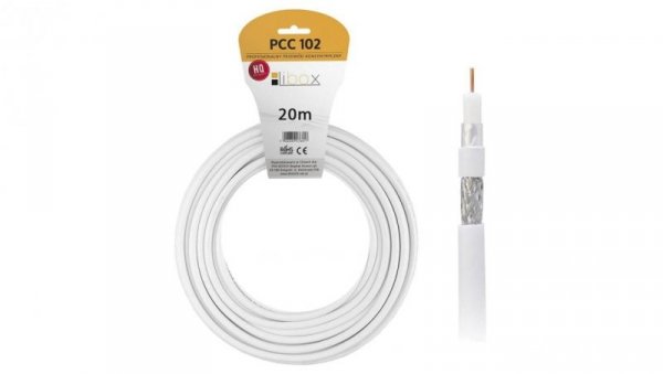 Kabel koncentryczny RG6U 20M LIBOX PCC102-20