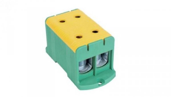 Blok rozdzielczy - odgałęźny 2 - polowy 35-240mm2 żółto - zielony montaż płaski FJ-E240/2/D 1000074