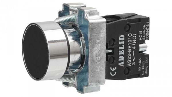 PRZYCISK STEROWNICZY CZARNY METAL BA21 FI22 NO AS22-BA21