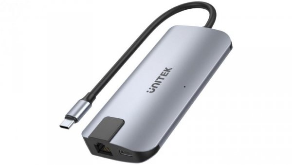 Hub USB-C 2x USB-A HDMI 4K RJ-45 PD 100W D1028A Unitek