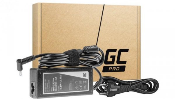 ZASILACZ ŁADOWARKA DO LAPTOPA HP Green Cell PRO AD74P 19,5V 2,31A 45W 4,5mm/3,0mm