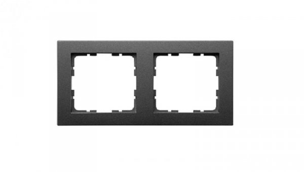 GVS Ramka 2-polowa grafit mat. System 55 do sensorów KNX