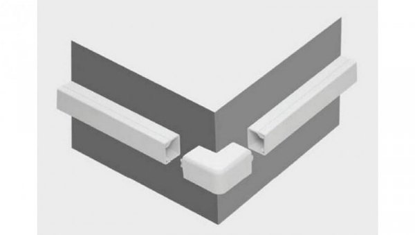 Osprzęt do listew elektroinstalacyjnych, narożnik zewnętrzny BIAŁY NZ 25x18 (1szt.)