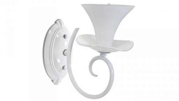 Kinkiet Lampa Ścienna GLORIA 1xE14 Biała 26cm - Goldlux