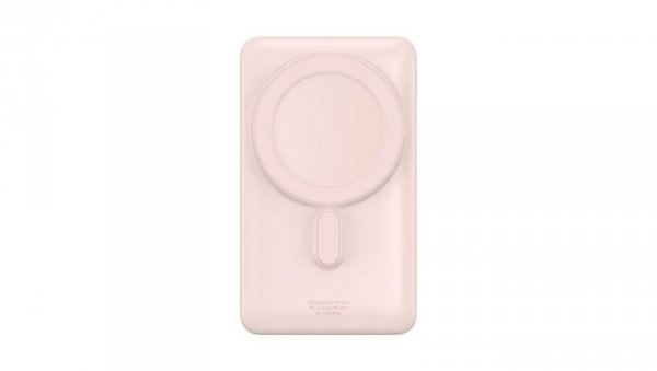 Powerbank Baseus Magnetic Bracket z MagSafe 10000mAh 20W - różowy + kabel USB-C 60W 0.5m