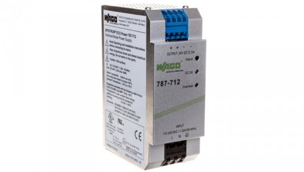 Zasilacz ECO 24V DC 2,5A impulsowany po stronie pierwotnej 787-712 EPSITRON