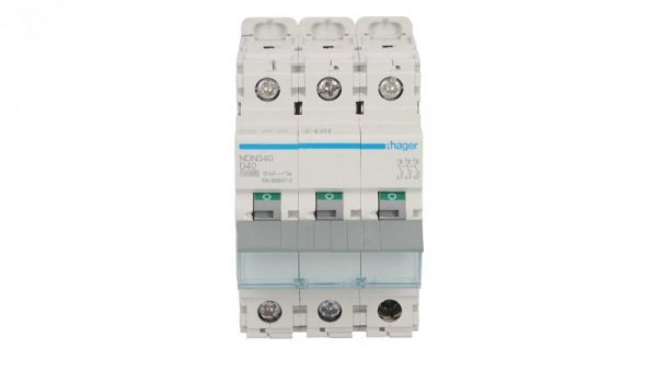 Wyłącznik nadprądowy 3P D 40A 10kA AC MCB NDN340