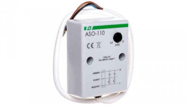 Automat schodowy 10A 0,5-10min 110V z przyłączem kablowym 0,5m ASO-110