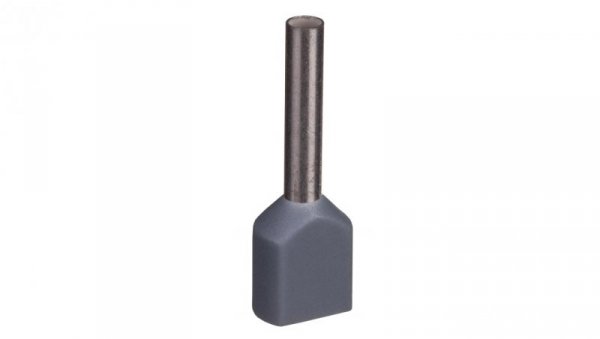 Końcówka tulejkowa izolowana TID 2x0,75mm2/10mm szara cynowana TID2x0,75L10 /100szt./