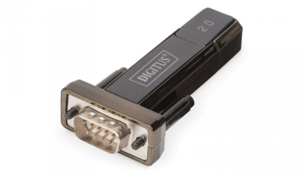 Konwerter/Adapter USB 2.0 do RS232 (DB9) z przedłużaczem USB A M/Ż 80cm DA-70156