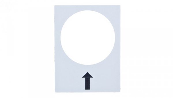 Tabliczka opisowa biała prostokatna 30x40mm W PRAWO WOLNO ZB2BY4907