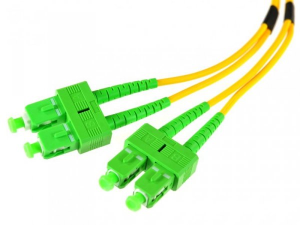 PATCHCORD ŚWIATŁOWODOWY SM 2M DUPLEX 9/125, SC/APC-SC/APC 3MM