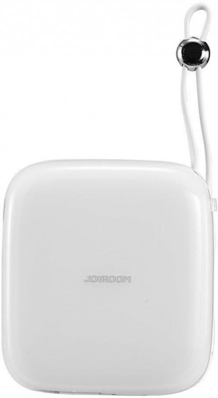 Powerbank Joyroom Jelly Series JR-L002 10000mAh 22.5W PD QC z kablem 1x USB-A 1x USB-C biały