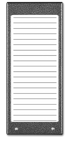 ACO CDN-17N ST (W) Podświetlany panel listy lokatorów (ok. 17 wpisów)