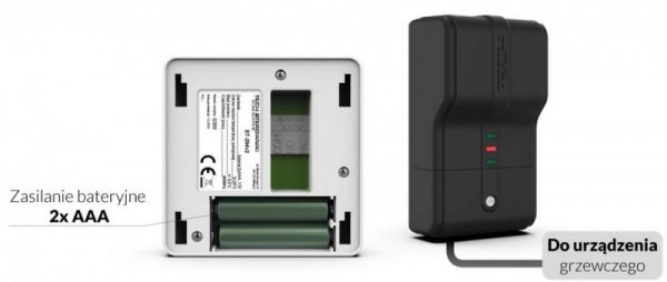 Bezprzewodowy  dwustanowy regulator pokojowy biały ST-294v2 Tech sterowniki
