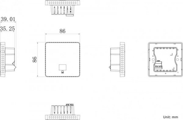 Punkt dostępowy ścienny Hikvision DS-3WAP521-SI